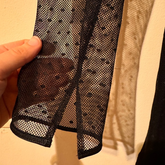 Rag & Bone Charlotte Black Swiss Dot Dress size 6 - Picture 6 of 7